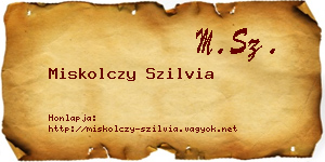 Miskolczy Szilvia névjegykártya